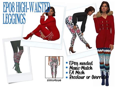 Ep08 High Waisted Leggings At Sims4sue Sims 4 Updates