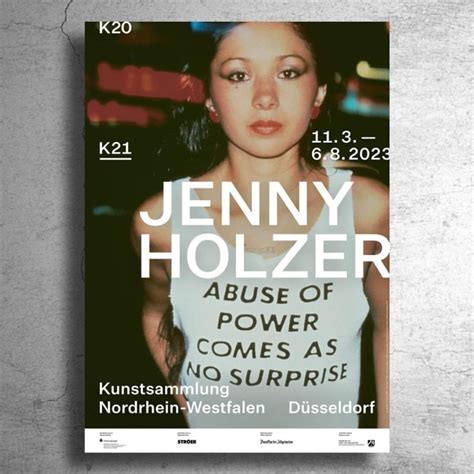 美術家『ジェニー・ホルツァー』2023年ドイツの現代美術館制作ポスター 特殊ポスターショップ Sooner Or Later