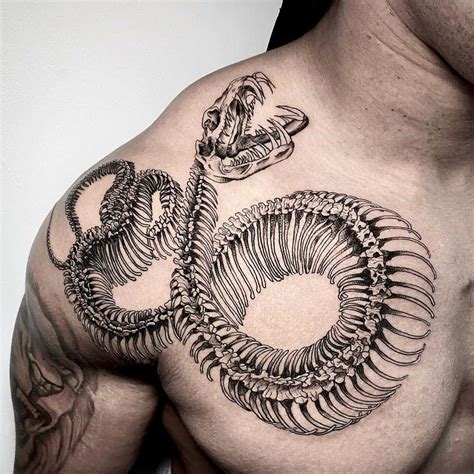 Snake Skull Tattoos Meanings Symbolism And Tattoo Designs