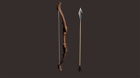 Bow And Arrow 3d Model By Zclchan A5dfa4f Sketchfab