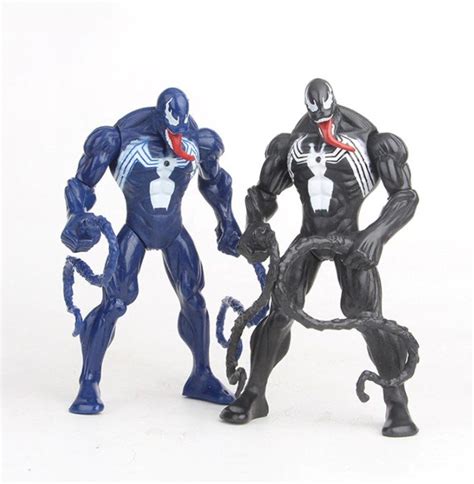 Marvel 2 Venom Blue And Black Pvc Action Figure Collectible Model