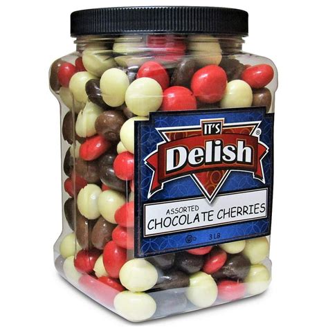 Gourmet Chocolate Covered Cherries Medley By Its Delish 3 Lbs Jumbo
