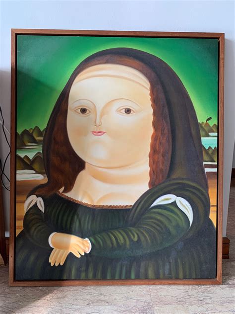 Mona Lisa Painting Cute Fat Monalisa Painting Hobbies And Toys