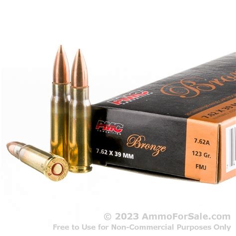 500 Rounds Of Discount 123gr Fmj 762x39mm Ammo For Sale By Pmc