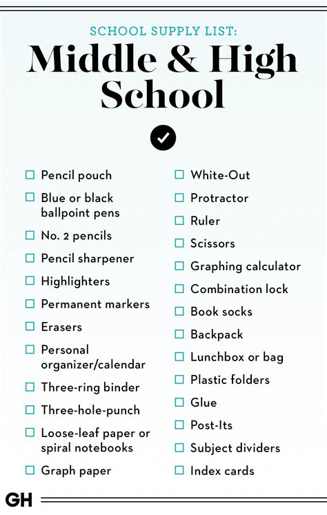 The Ultimate Back To School Shopping Lists From Kindergarten To