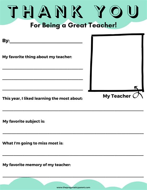 Teacher Appreciation Letter To Say Thank You For Being A Great Teacher