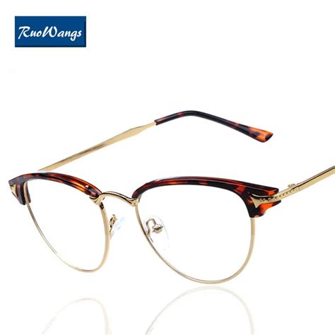 ruowangs eyeglasses frames designer brand vintage spectacle retro optical glasses eyes