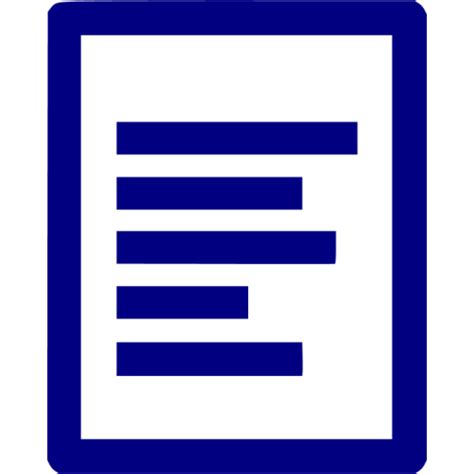 Navy Blue Text File Icon Free Navy Blue File Icons