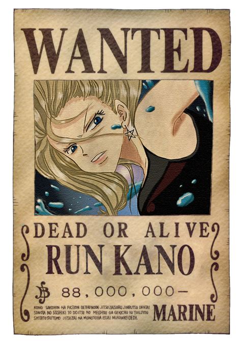 Usopp 's wanted poster (as god usopp). One Piece Wanted Poster by RunKano on DeviantArt