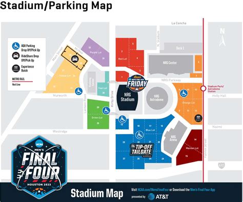 Houston Final Four Parking Map Where To Park At Nrg Stadium