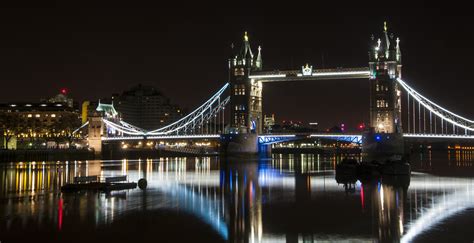 4k Thames Tower Bridge England Bridges Rivers London Night Hd
