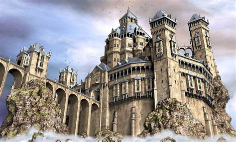 Ten Fantasy Castles Fantasy Castle Fantasy Landscape Fantasy Places