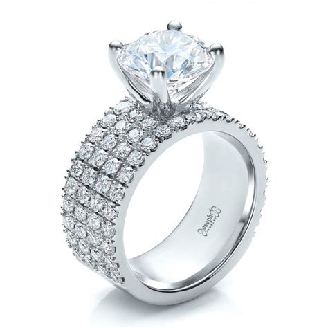 You can add a coordinating wedding band to the engagement ring and create a custom wedding set if you desire. Custom Diamond Engagement Ring #100102 - Seattle Bellevue ...