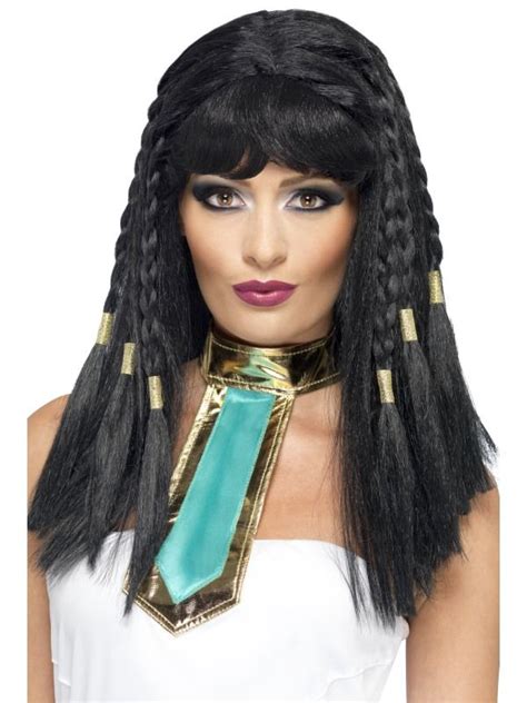 Ladies Egyptian Legend Black Cleopatra Wig With Braids 42081