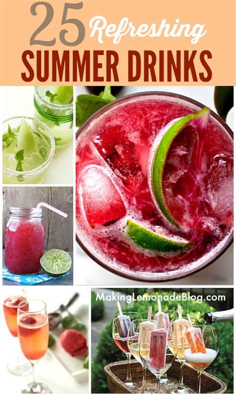 25 Refreshing Summer Drink Recipes Making Lemonade