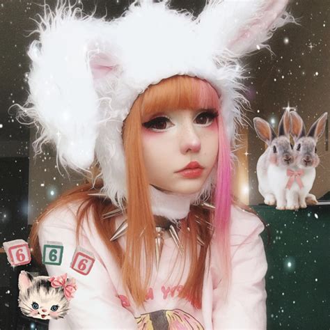 Review From Japanese Plush Rabbit Ears Hat Yv42182 Bunny Makeup Cute Makeup Pastel Goth Fashion