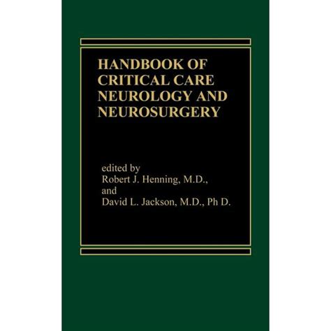 Handbook Of Acute Critical Care Neurology Hardcover