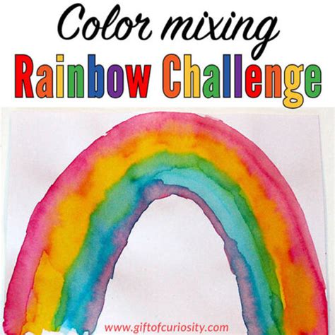 Color Mixing Rainbow Challenge Putting Color Theory Into Practice