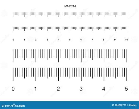 Ruler Measuring Scale Markup For Rulers Vector Illustration