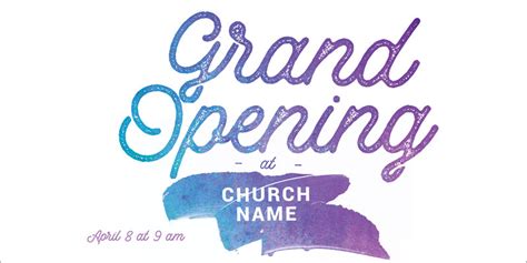Grand Opening Paint Postcard Church Postcards Outreach Marketing