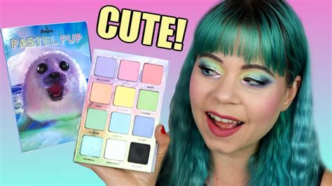 This Is Way Too Cute Lol Trying The Menagerie Pastel Pup Palette And New Singles Youtube