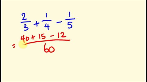 5 2/5 + 4 2/3 = subtracting like fractions: Fractions made easy - adding three fractions fast - YouTube