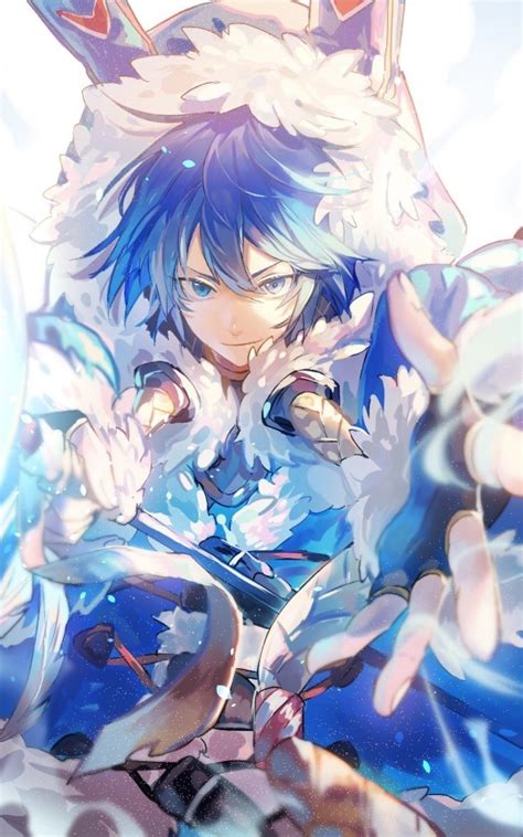 Download 800x1280 Last Period Nero Blue Hair Anime Boy