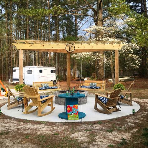 I like this particular fire pit and how its just the perfect size for. Pergola Plans (With images) | Backyard fire, Outside fire ...