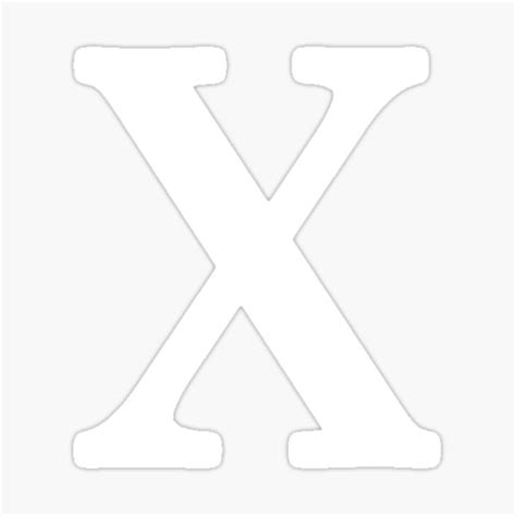 Alphabet X Sticker By Marosharaf Redbubble