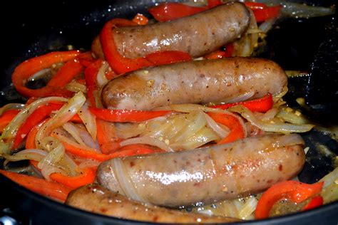 Beer Braised Brats With Peppers And Onions And Mustard Two Ways A