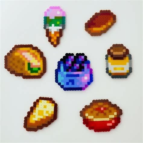 Stardew Valley Perler Magnets Handmade Cooked Dishes Pixel Etsy