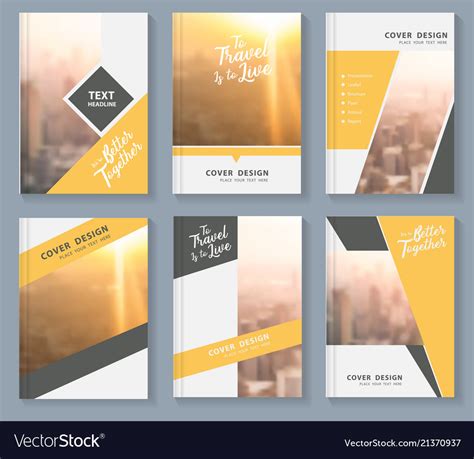 Business Magazine Cover Layout Design Royalty Free Vector