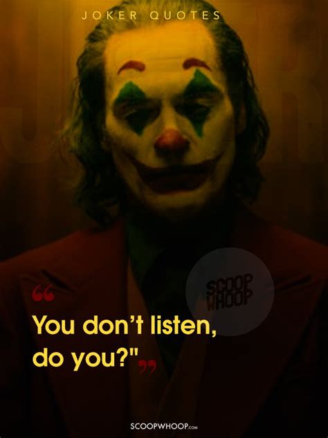 11:) and i won't kill you because you're just too much fun. 15 Haunting Dialogues From 'Joker' That Stay With You Long ...