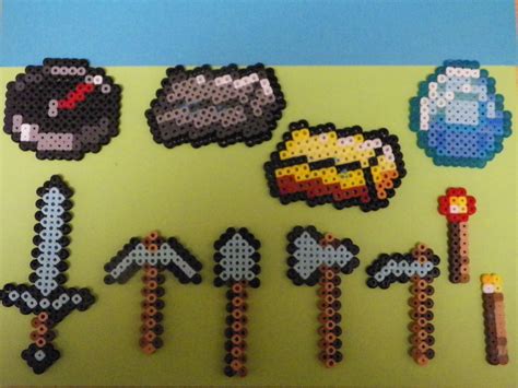 Minecraft Perler Perler Beads Designs Perler Beads