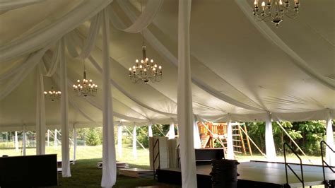 Leg Drapes Center And Side Poles Knights Tent Rental