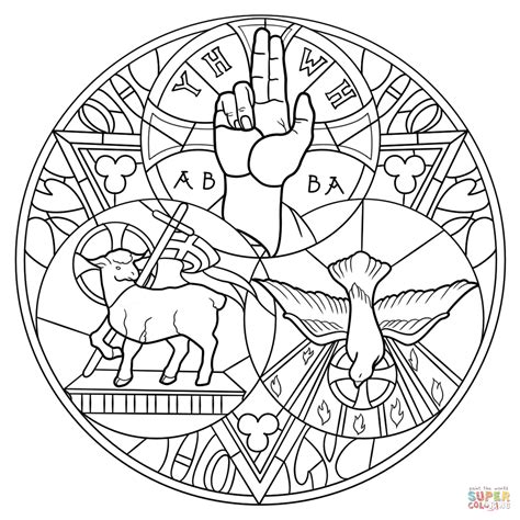Holy Trinity coloring page | Free Printable Coloring Pages
