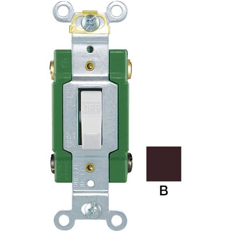 Eaton 30 Amp Double Pole Brown Toggle Industrial Light Switch In The