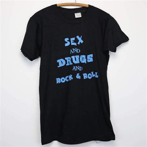 Sex And Drugs And Rock N Roll Shirt Vintage Tshirt 1980s Ian Dury New