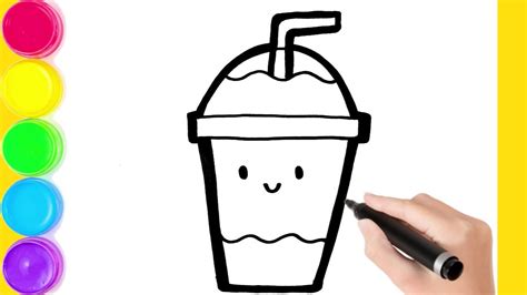 Como Desenhar Um Milk Shake Divertido Youtube