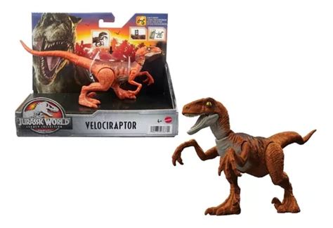 Figura Jurassic World Velociraptor Vm Ataque Selvagem Mattel Parcelamento Sem Juros