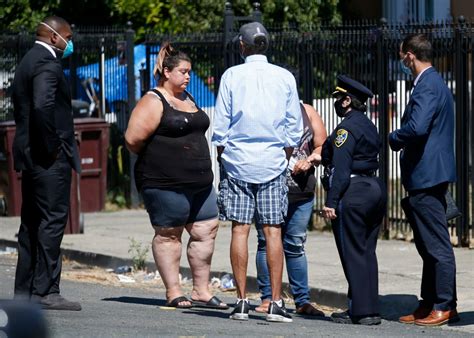 photos from oakland interim police chief susan manheimer visits scene of weekend homicide as