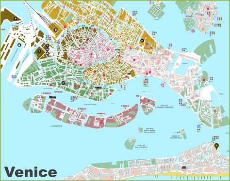 Large Detailed Tourist Map Of Venice Venice Printable Tourist Map Porn Sex Picture