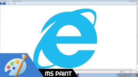Requested Video Draw Internet Explorer Logo In MS Paint From Scratch YouTube