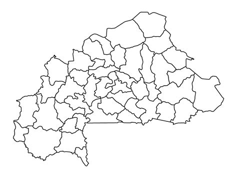 Burkina Faso Political Map Blank Maps Repo