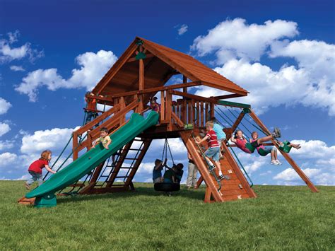 Wood Play Sets Play Sets Outdoor Sweetland Outdoor