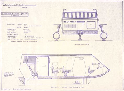 Star Trek Galileo Shuttlecraft Plans（画像あり） スタートレック 模型