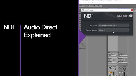 NDI Audio Direct Explained YouTube