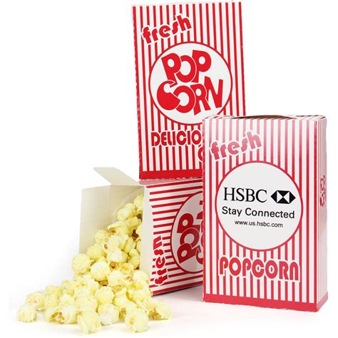 Custom Closed Top Popcorn Boxes Food Popcorn