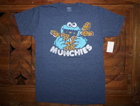 Sesame Street Cookie Monster Got The Munchies Funny Tv Show T Shirt