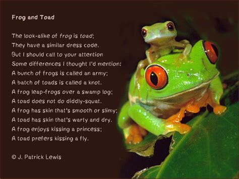 Frog Month Special Frog And Toad By J Patrick Lewis Renee